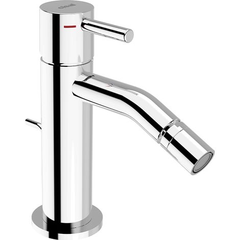 Cisal less minimal - monocomando bidet cromo lucido con scarico