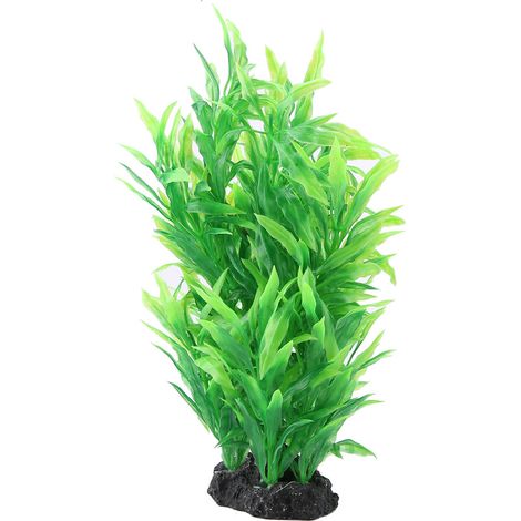 1 Planta artificial para acuario, decoración de plástico realista, accesorio para paisaje acuático que no requiere mantenimiento. (1/5)
