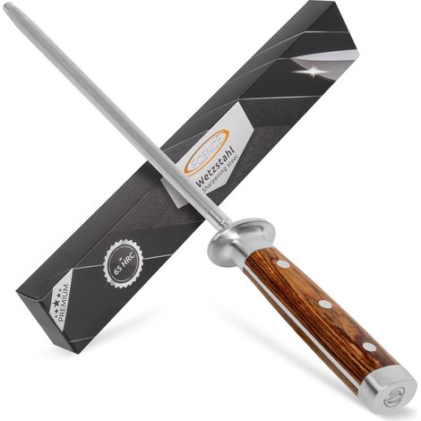 Wetzstahl Messerschärfer aus Edelstahl (65HRC) Profi Messerschleifer Schleifstab (1/4)