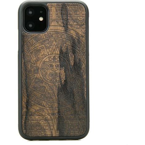 Holzhülle für iPhone 11 AZTEC CALENDAR ZIRICOTE (1/3)