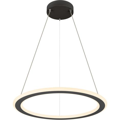 Intérieur ONE FLAT suspension simple L180 cm 2700/3000 K PHASE noir - SLV - 1007855