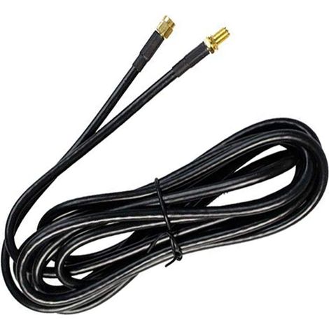 Cavo prolunga per antenna wifi router modem rp-sma wireless maschio femmina 3 metri (1/2)