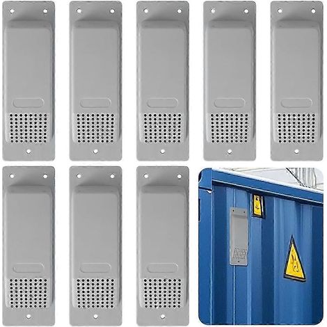 8 grilles d'aération pour conteneurs maritimes, réduisant la chaleur et l'humidité à l'intérieur des conteneurs de marchandises, ventilation latérale (1/5)