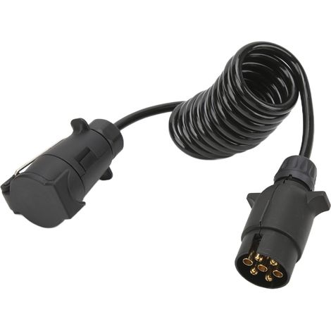 Rallonge Connecteur Prise Remorque 2 Mètres 7 Broches Norme Européenne Câble Alimentation (1/5)