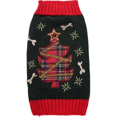 Pull Pour Chien - Pull Festif Noël Pour Chiens Petits Tailles - Tricot Doux Élastique - Taille S à XL - 1 Pièce (1/5)