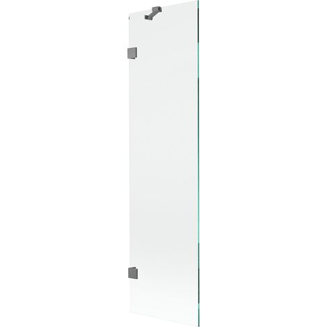 Mexen Lunar paravento doccia 1 anta 50 x 150 cm, trasparente, metallo pistola - 897-050-000-95-00 (1/5)
