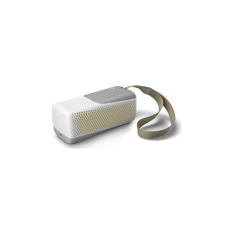 Philips Altavoz Inalámbrico Bluetooth, TAS4807W/00 Altavoz Ip67, Portátil, Resistente Al Agua Y con Micrófono Integrado para Llamadas, hasta 12 Horas De Reproducción, En Color Blanco