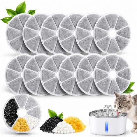12 Filtres Fontaine Eau Chat Compatible avec Philips PAW3210/02 (1/5)