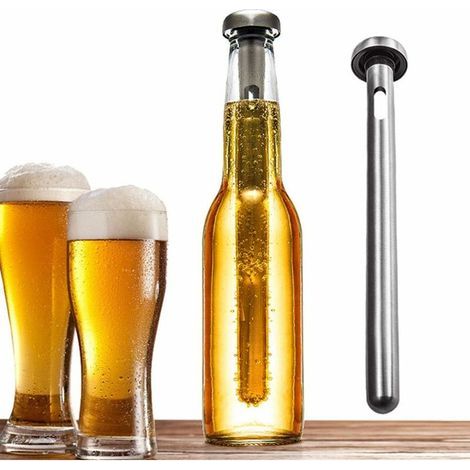 SJLERST Refroidisseur de bière - Sticks Beer Cooler - Bagues de Refroidissement pour Home Bar Outdoor Beach Party, 2pcs (1/5)