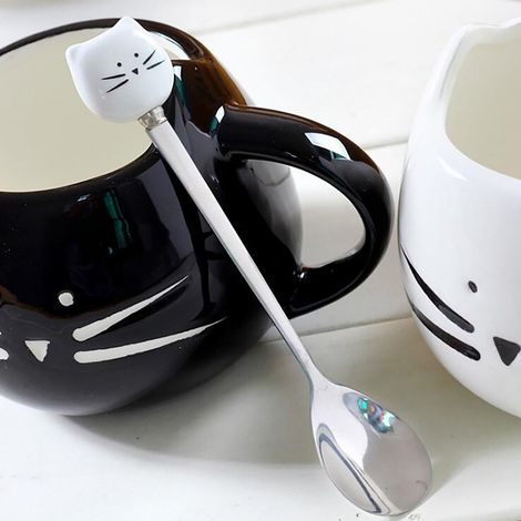 Cuillère À Café - Cuillère À Miel - Cuillère À Glace Longue - Acier Inoxydable 304 - Pour Tasses Et Mugs - 155 mm - 1 Pièce (1/5)
