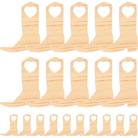 bottines miniatures en bois au design charmant et à la