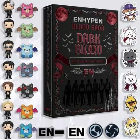 Calendrier de l'Avent 2026 des groupes K-pop, boîte surprise en acrylique avec 24 compartiments, Enhypen Enhypen (1/5)
