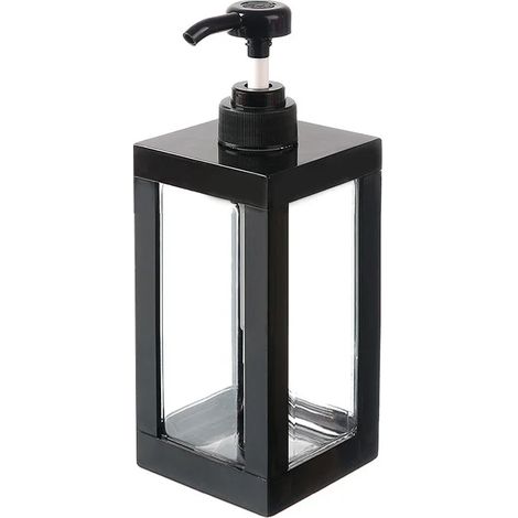 Distributeur de savon liquide de cuisine (noir, 750 ml) 750/500/1000 ml, flacon pompe vide pour shampoing, liquide vaisselle, accessoires de salle de bain (1/5)
