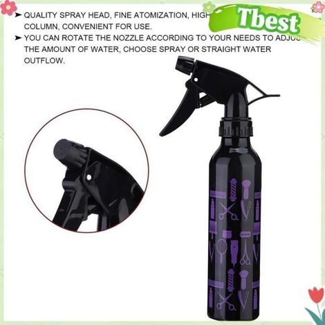 Flacon Pulvérisateur - 300 Ml - Pour Salon De Coiffure Et Usage Domestique - Violet Noir (1/5)