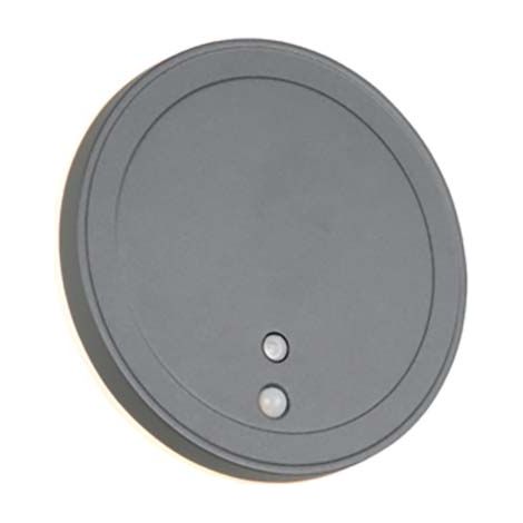 Wandleuchte LED Wandlampe Aluminium Bewegungssensor Akku D 14 cm