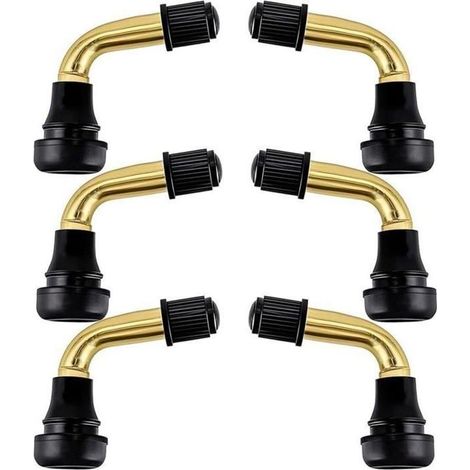 6 valves tubeless moto angle 90° PVR40 laiton, valve pneu sans chambre deux roues