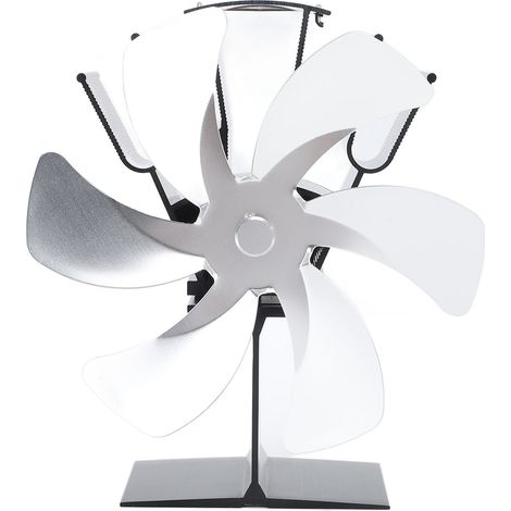 Ventilateur de Cheminée à 6 Pales – Utilisation : Cheminée, Poêle à Bois, Poêle à Charbon ou à Mazout (1 Ventilateur)