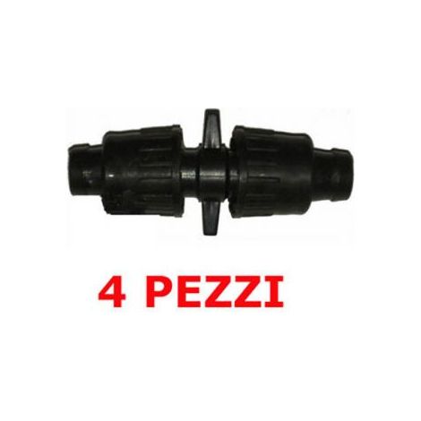 GIUNZIONE MANICOTTO RIPARATORE GIUNTO MANICHETTA ALA TUBO GOCCIOLANTE 4PZ (19577
