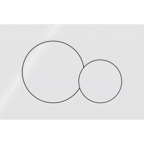Plaque De Commande - Pour Chasse D Eau Double Débit - Compatible Geberit Sigma01 - 24,6 X 16,4 X 1,3 Cm - Blanc Alpin - 1 Pièce (1/4)