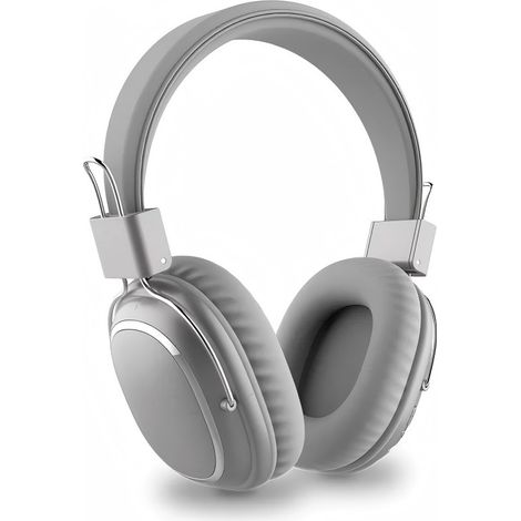 Ces écouteurs Bluetooth sont confortables à porter, ont une longue autonomie et conviennent à un usage quotidien – gris clair. (1/4)