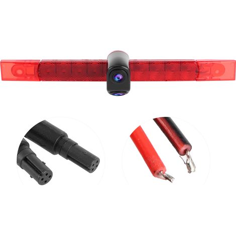 Feu stop universel surélevé avec caméra HD double objectif, capteur 1/3 PC4089 étanche (1/5)