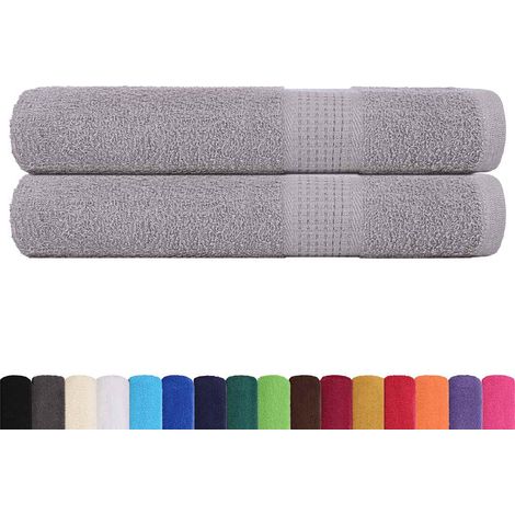 Serviettes FROGN 2 pcs gris 100x200 cm 360 g/m² (1/5)