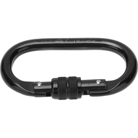Kletterkarabiner aus legiertem Stahl, O-förmig, Schraubverschluss, Sicherheitsfeder-Schnappverschluss für den Außenbereich XDQ96068 (1/5)