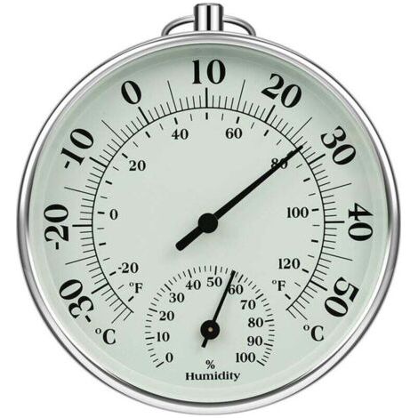 Thermomètre d'intérieur et d'extérieur 10 cm avec thermomètre d'humidité à l'intérieur et à l'extérieur Température de l'air pour moniteur climatisation Humidity Thermomètre Gauge Indicateurs (1/5)