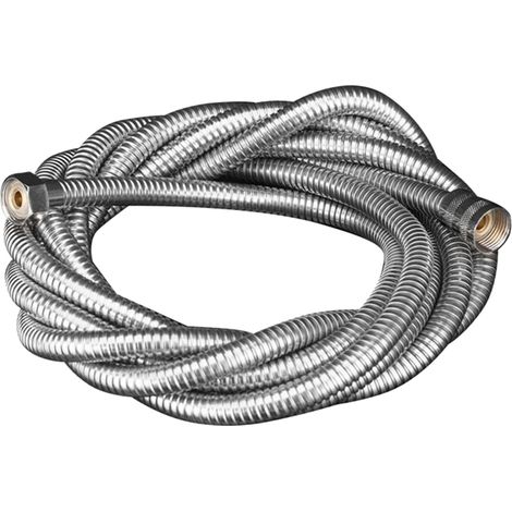 Tuyau de douche G1/2 en acier inoxydable, flexible et extra long, anti-torsion, pour douchette de bidet, résistant aux explosions, avec raccord en cuivre massif. (1/5)