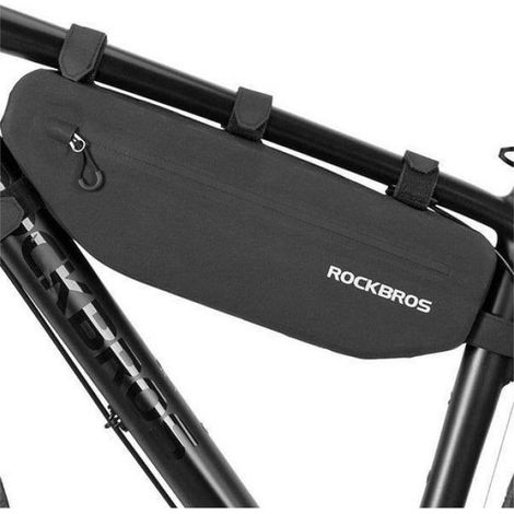 Sacoche Vélo - 3 L - Imperméable - Fixation Cadre - Noir (1/5)