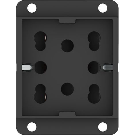 Modulo presa multistandard, 10A, 16A e schuko, serie P, antracite, per montaggio a pannello - 4Box Side 4B.SP.AN (1/5)