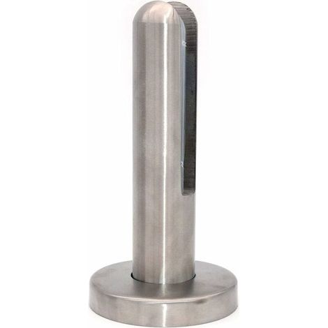 304 Poteau de panneau en verre inoxydable pour clôture de piscine, jardin, balcon de clôture, poteau rond de balustrade, support pour fixation au sol