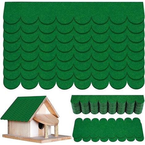 32pcs Bitumen Roof Shingles, Mini Self-Adhesive Roof Shingles (1/3)