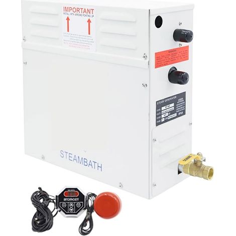 Poêle de sauna Poêle de sauna électrique, Générateur de vapeur domestique de Machine à vapeur de 6KW, contrôleur numérique de vapeur humide de four à flux sec de salle de Sauna ST-60 Chauffe-sauna pou (1/5)