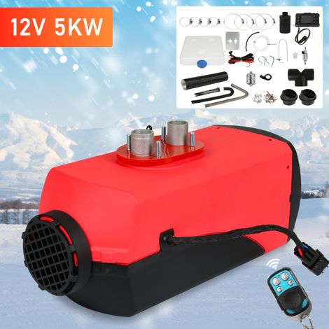 SWANEW Riscaldatore ad Aria Diesel. 5KW 12V Riscaldamento da Parcheggio con Interruttore LCD Termostato Serbatoio Silenziatore e Telecomando. Kit Completo Diesel Air Heater per Camion Autobus Barca (1/5)