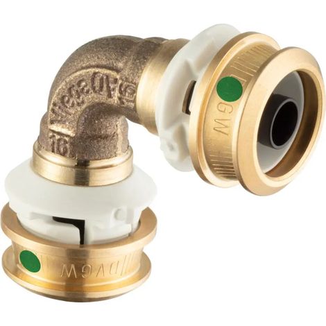 Viega Codo Raxofix DN10- 90 grados, DN1 10, DN2 10 bronce de silicio Modelo 5316.01, 781972