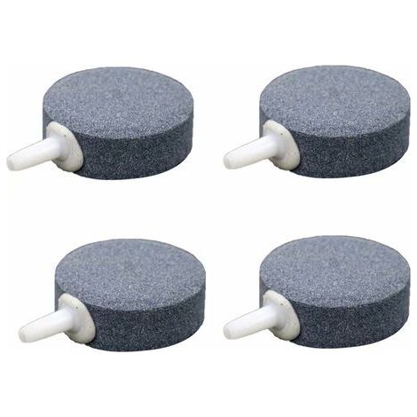 Aquarium 4 CM Air Stone Disc Diffuseur de Bulles Outil de libération de Bulles pour Pompes à air Réservoirs de Poissons Seaux Petits étangs et réservoirs DWC, Paquet de 4- (1/5)