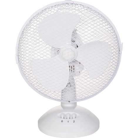 Ventilador de escritorio portátil de 36 cm, 2 velocidades, oscilación de gran angular, funcionamiento silencioso, ideal para dormitorio u oficina. (1/5)