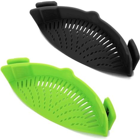 Setaccio da cucina in silicone, pentole e padelle. Due (1/5)