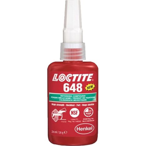Loctite 648 frein filet professionnel fixation forte 24 ml (1/2)