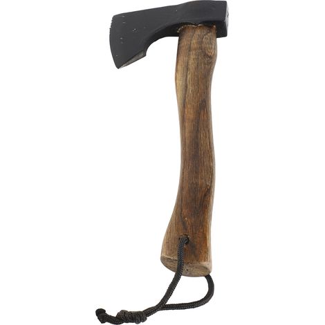 Petite hachette à manche en bois, légère et polyvalente, portable, pour couper et fendre du bois en camping et jardinage. (1/5)