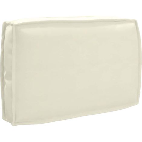 vidaXL Pallet Cushion for Backrest Cream 60 x 40 x 12 cm Oxford fabric (1/5)