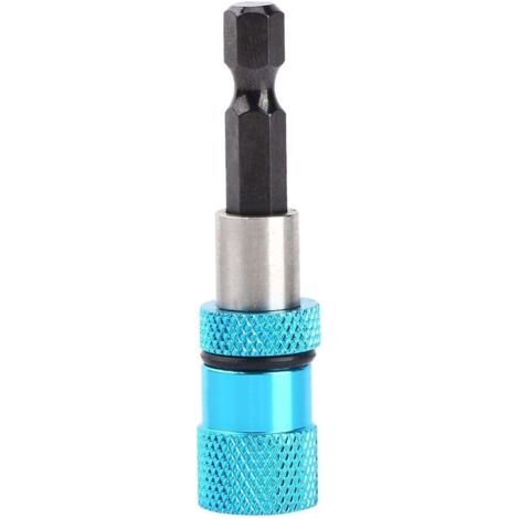 royaluxe-Portes Embout Magnétique Extension de Vissage Tournevis Bar Hex Shank Socket Adaptateur Foret pour électrique Tournevis 1/4inch Hex Longueur 60mm
