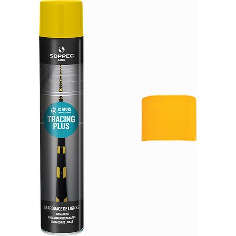 Peinture jaune pour marquage au sol Tracing Plus 750 ml SOPPEC
