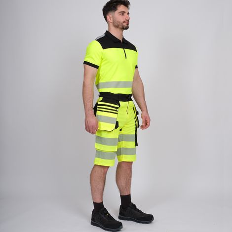 GALA BERMUDA DE TRAVAIL HAUTE VISIBILITÉ 1079 Jaune fluo 40 (1/4)