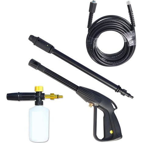Pistolet à mousse professionnel Kit De Tuyau De Pistolet À Mousse Haute Pression Nettoyeur Haute Pression Pistolet De Pulvérisation À Mousse Neige Mousse Lance Mousseur Tuyau Buse For Karcher ( Color (1/2)