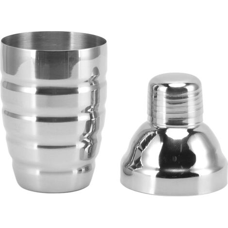 Cocktailshaker aus Edelstahl mit Gewinde, 500 ml, für Barkeeper und Weinliebhaber. (1/5)