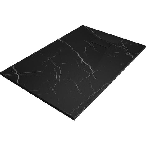 Baignoire Mexen Hugo rectangulaire SMC 120 x 90 cm, pierre noire - 42759012 (1/5)