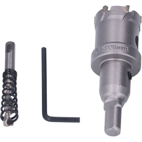 Hartmetall-Lochsägen-Bohrer Zestaw Dickbohrer Hartmetalllegierung 45 Stahl-Set 28mm Bohrer Lochsägen (28mm) (1/5)