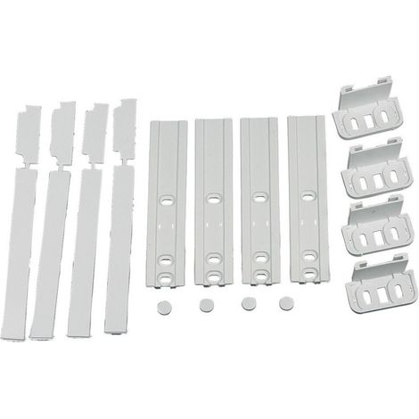Garniture de porte coulissante intégrée Whirlpool – Kit glissière de porte pour bois dur – Installation facile – Vis non fournies